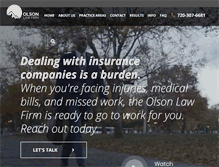 Tablet Screenshot of olsonlawfirm.com